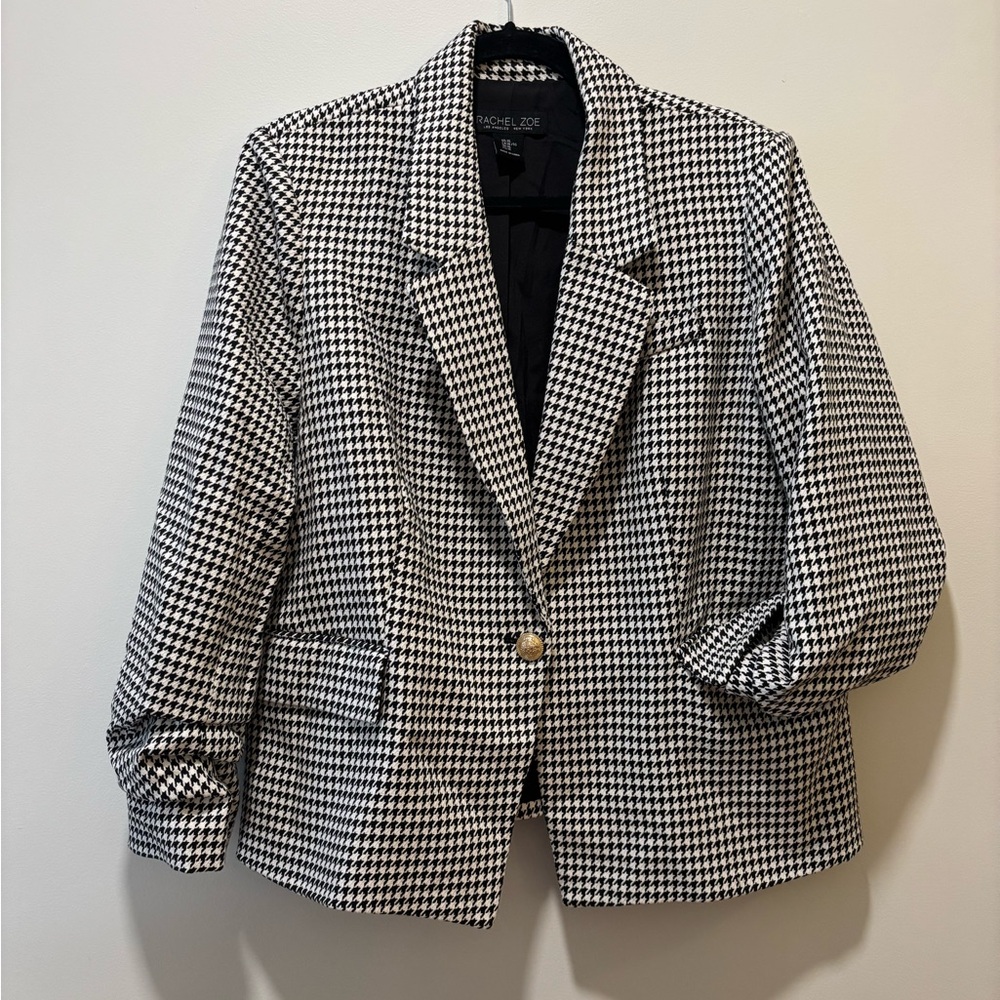 Rachel Zoe Houndstooth Blazer Jacket - XL